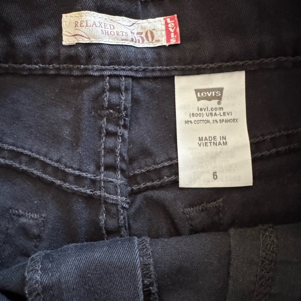 Levi’s premium Black and Light Blue Denim Shorts 3 pair - Picture 9 of 14